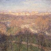 Metcalf, Willard Leroy Early Spring Afternoon,Central Park oil painting picture wholesale